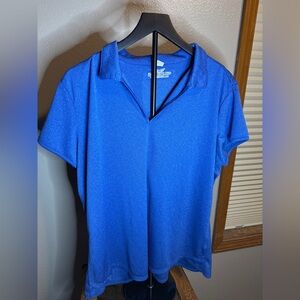 Vibrant Blue Women's Golf Short Sleeve Top